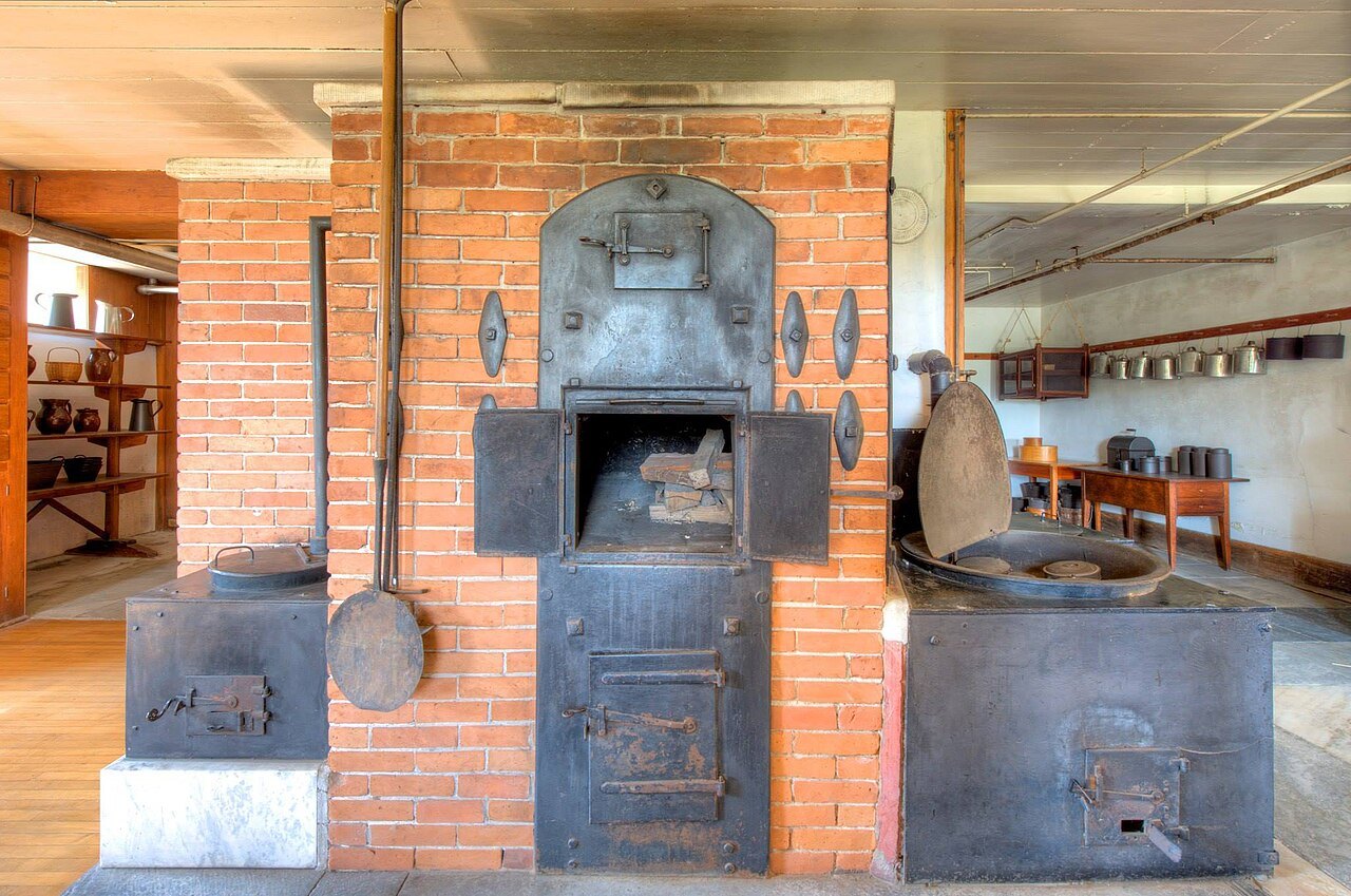 The great brick kitchen oven in the Brick Dwelling