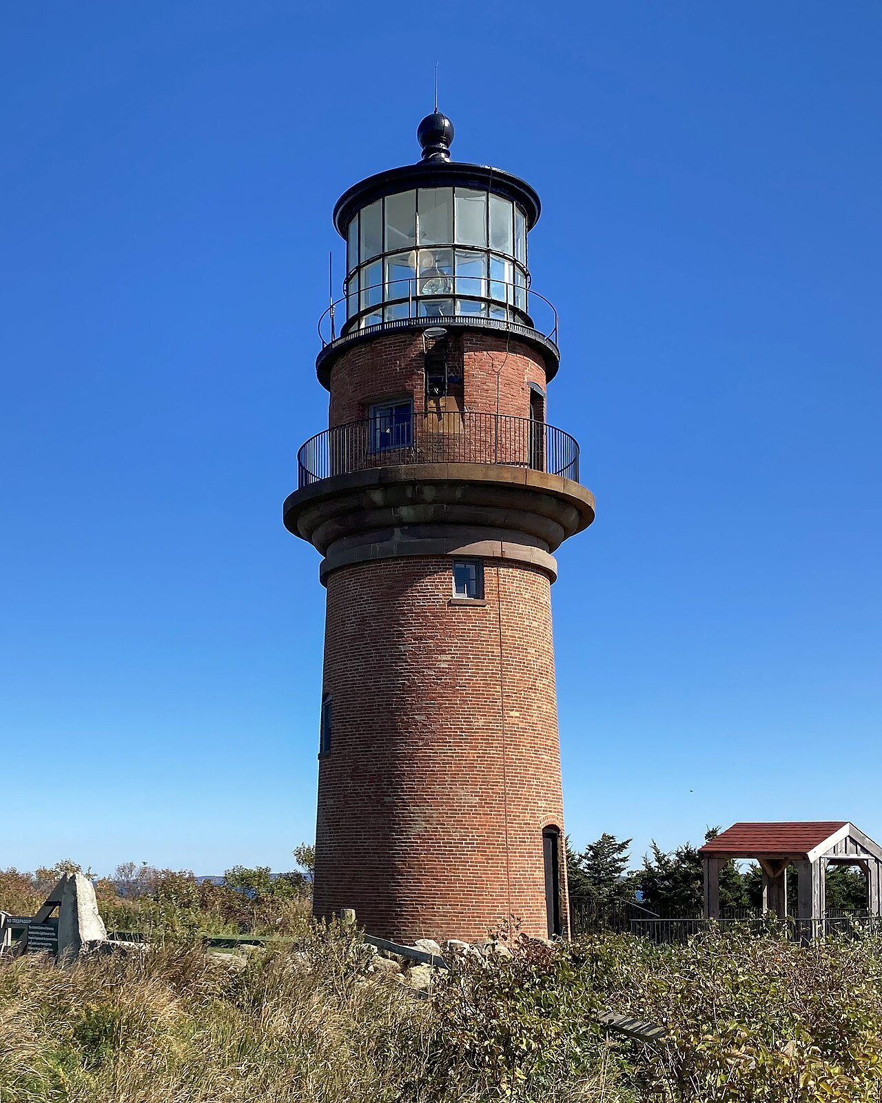 Gay Head Light, the red-brick tower on the headland at Aquinnah
