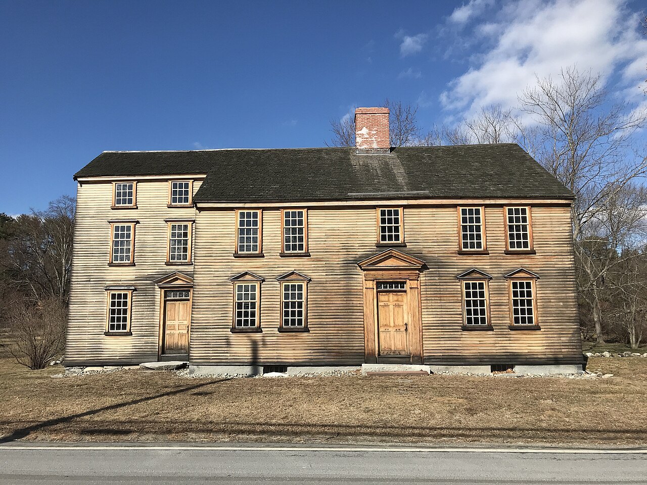 The farmhouse of Colonel James Barrett, where the regulars came searching for arms